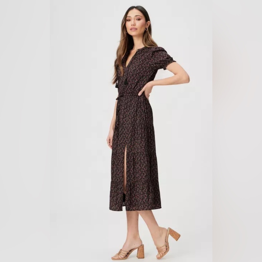 PAIGE Siera Midi Dress, Size 8 - Picture 2 of 15